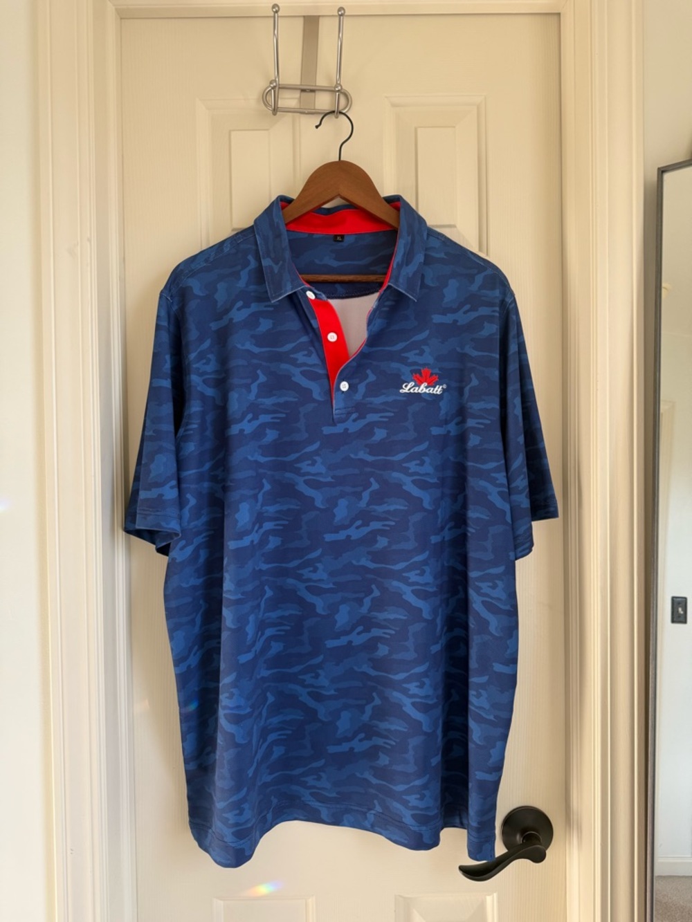 Labatt blue Men's Camo Polo Shirt